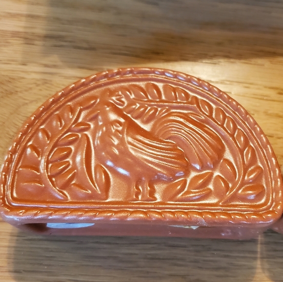 NEW Avon Terra Cotta Salt n Pepper Shakers Cow Rooster Weiss - Picture 3 of 11